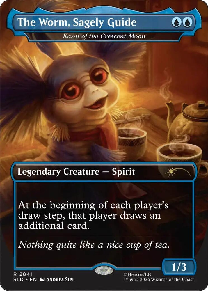 Image for The Worm, Sagely Guide  - Kami of the Crescent Moon (2841) (Secret Lair Drop Series) (SLD) - Magic: The Gathering