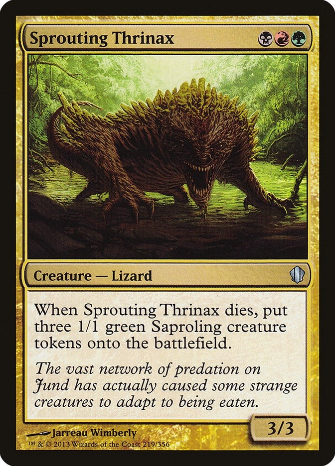 Image for Sprouting Thrinax (219) [Commander 2013]