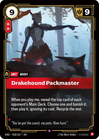 Drakehound Packmaster (018/167) (Radiance) (RAD)