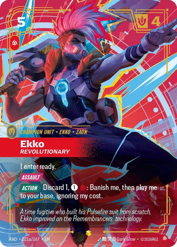 Ekko, Revolutionary (Alternate Art) (021a/167) (Radiance) (RAD)