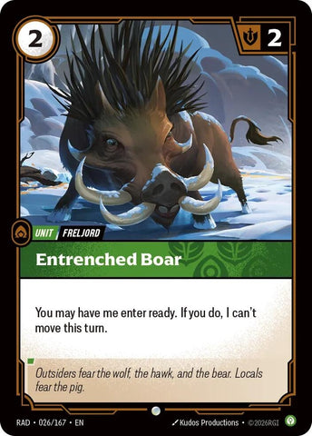 Entrenched Boar (026/167) (Radiance) (RAD)