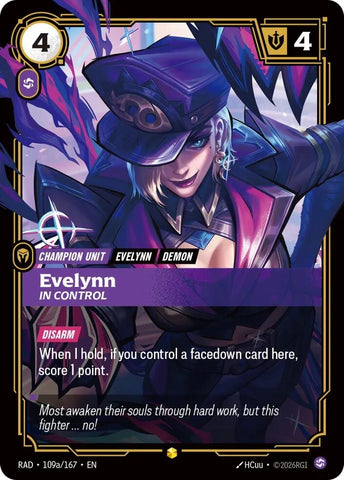 Evelynn, In Control (Alternate Art) (109a/167) (Radiance) (RAD)