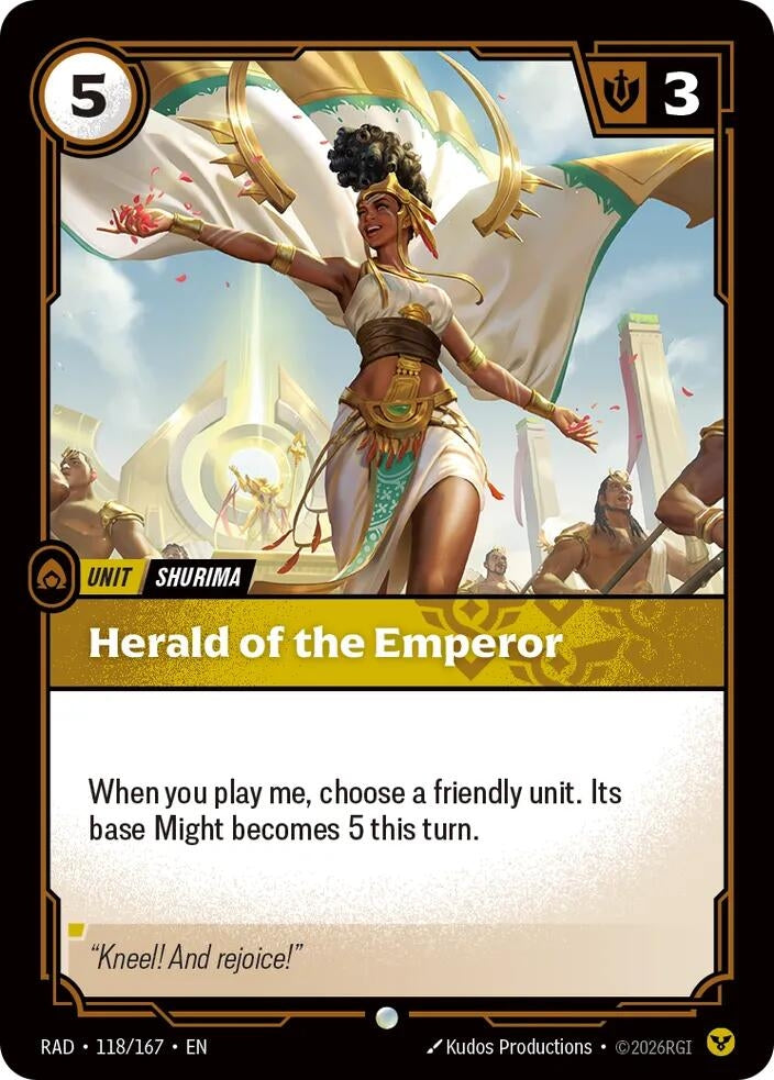 Herald of the Emperor (118/167) (Radiance) (RAD)