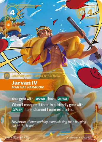Jarvan IV, Martial Paragon (Alternate Art) (091a/167) (Radiance) (RAD)