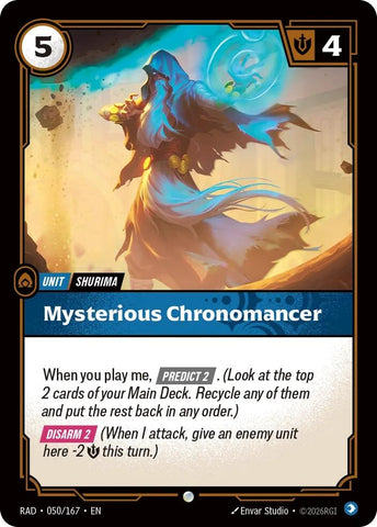 Mysterious Chronomancer (050/167) (Radiance) (RAD)