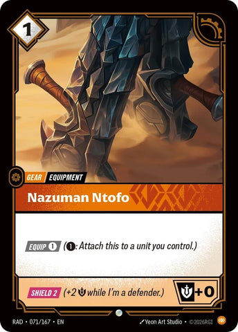 Nazuman Ntofo (071/167) (Radiance) (RAD)