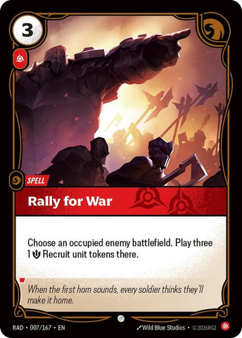 Rally for War (007/167) (Radiance) (RAD)