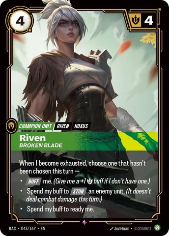 Riven, Broken Blade (043/167) (Radiance) (RAD)