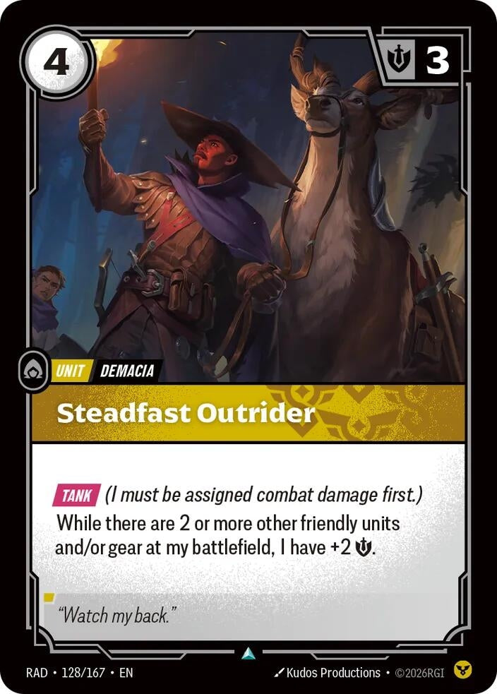 Steadfast Outrider (128/167) (Radiance) (RAD)