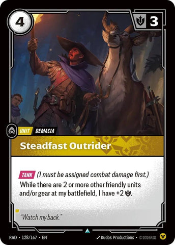 Steadfast Outrider (128/167) (Radiance) (RAD)