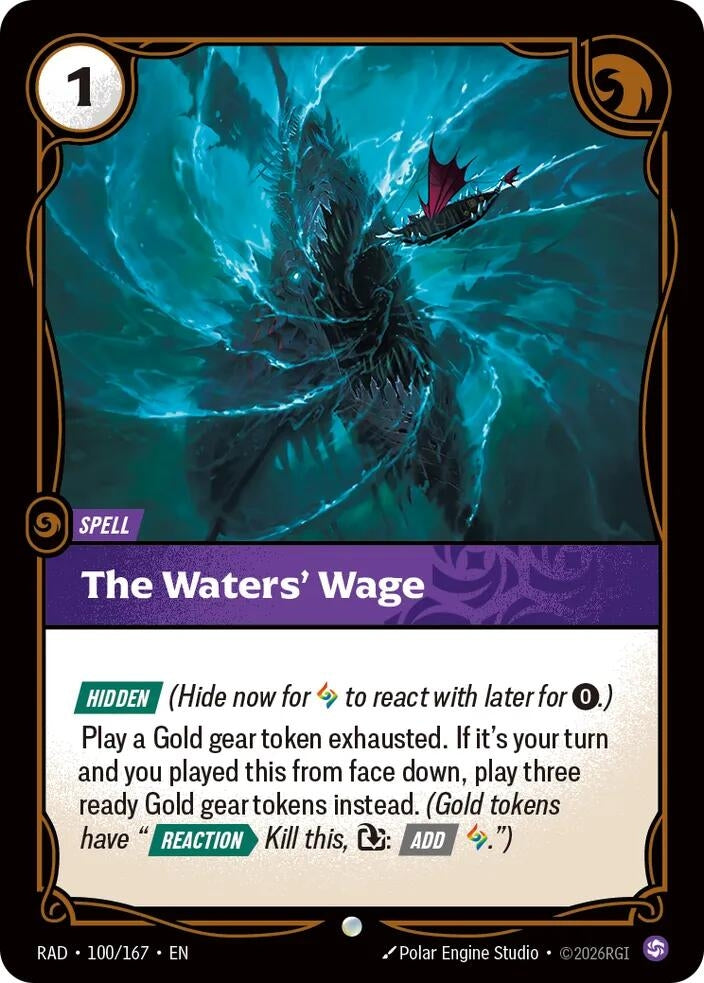 The Waters' Wage (100/167) (Radiance) (RAD)