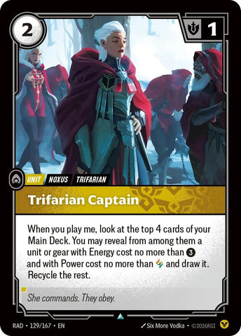 Trifarian Captain (129/167) (Radiance) (RAD)