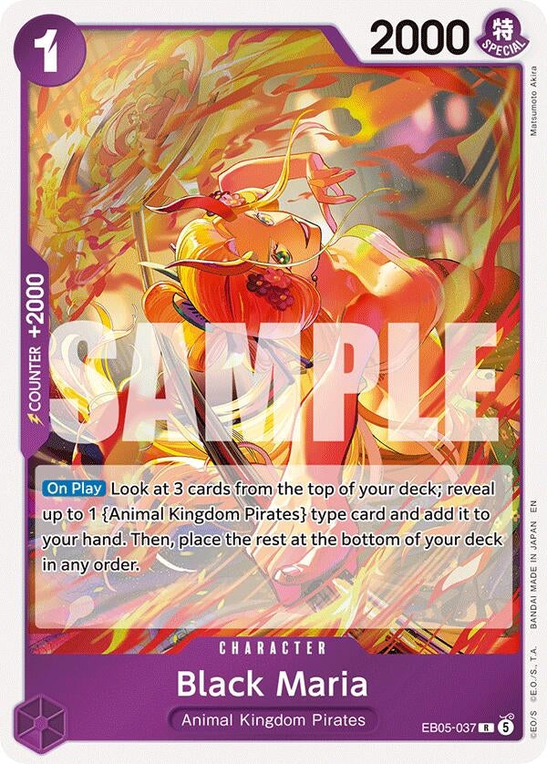 Image for Black Maria (Alternate Art) (EB05-037) (Extra Booster: One Piece Heroines Edition Vol. 2) (EB05) - One Piece Card Game