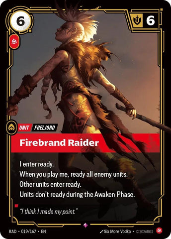 Image for Firebrand Raider (019/167) (Radiance) (RAD) - Riftbound: League of Legends Trading Card Game