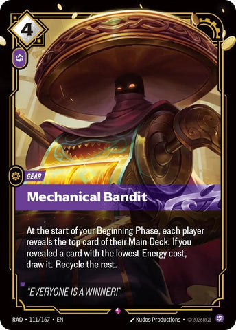 Image for Mechanical Bandit (111/167) (Radiance) (RAD) - Riftbound: League of Legends Trading Card Game