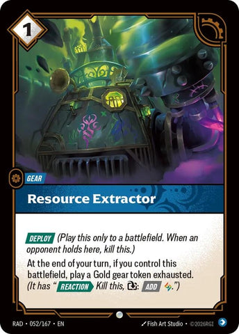 Image for Resource Extractor (052/167) (Radiance) (RAD) - Riftbound: League of Legends Trading Card Game