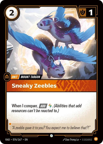 Sneaky Zeebles (076/167) (Radiance) (RAD)