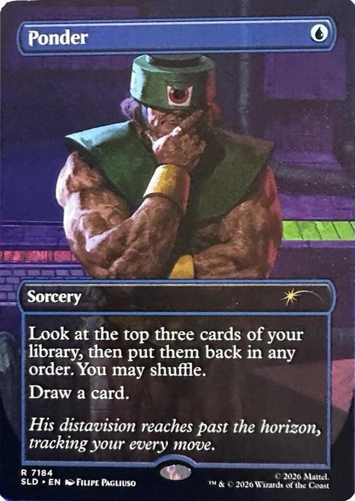 Image for Ponder (7184) (7184) (Secret Lair Drop Series) (SLD) - Magic: The Gathering