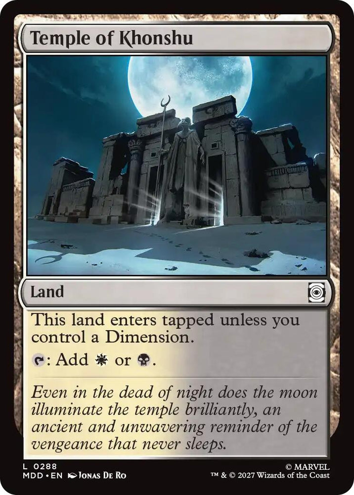 Image for Temple of Khonshu (288) (Marvel: Darkhold Destiny) (MDD) - Magic: The Gathering