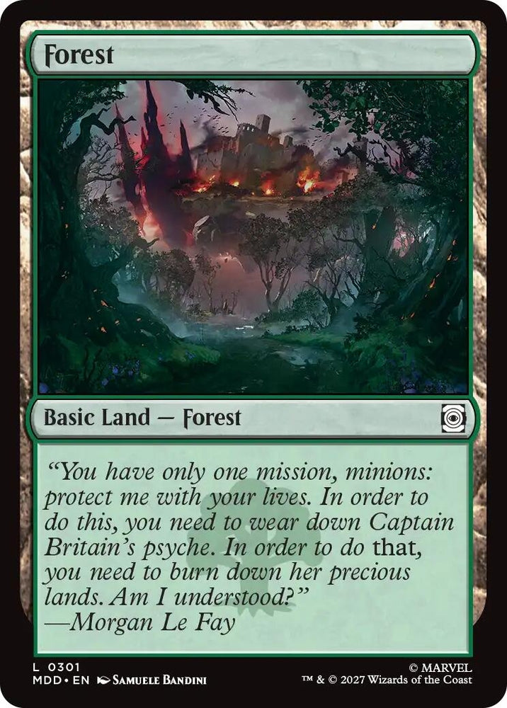 Image for Forest (0301) (301) (Marvel: Darkhold Destiny) (MDD) - Magic: The Gathering