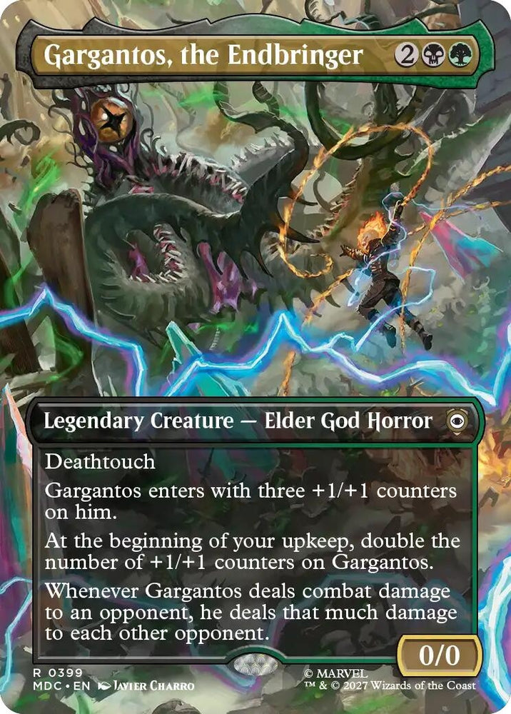 Image for Gargantos, the Endbringer (Borderless) (399) (Commander: Marvel: Darkhold Destiny) (MDC) - Magic: The Gathering