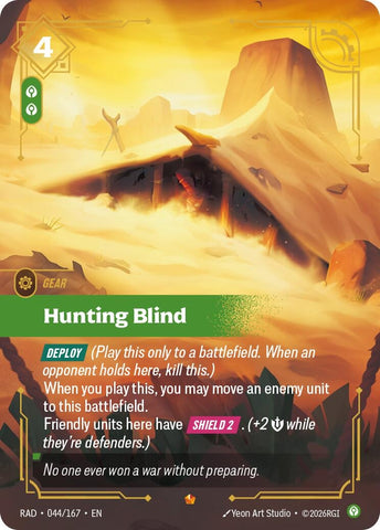 Image for Hunting Blind (044/167) (Radiance) (RAD) - Riftbound: League of Legends Trading Card Game