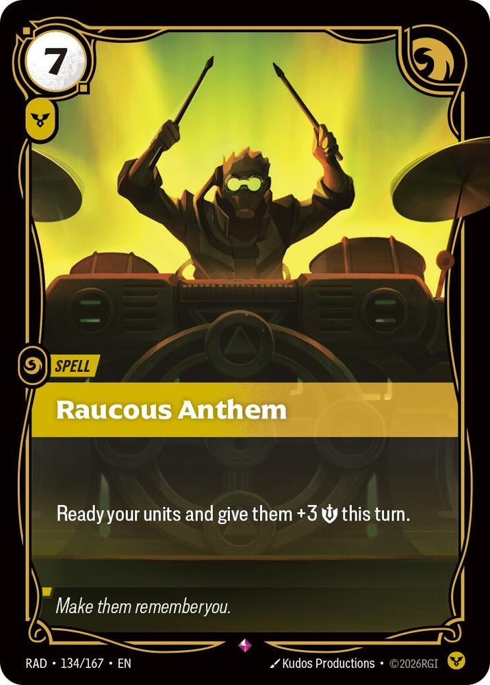 Image for Raucous Anthem (134/167) (Radiance) (RAD) - Riftbound: League of Legends Trading Card Game