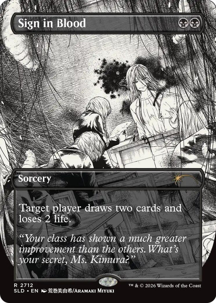 Image for Sign in Blood (2712) (Secret Lair Drop Series) (SLD) - Magic: The Gathering