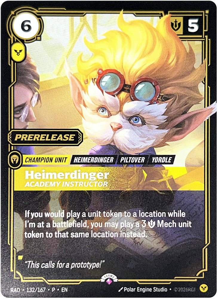 Image for Heimerdinger, Academy Instructor (Riftbound Promotional Cards) (PR) - Riftbound: League of Legends Trading Card Game