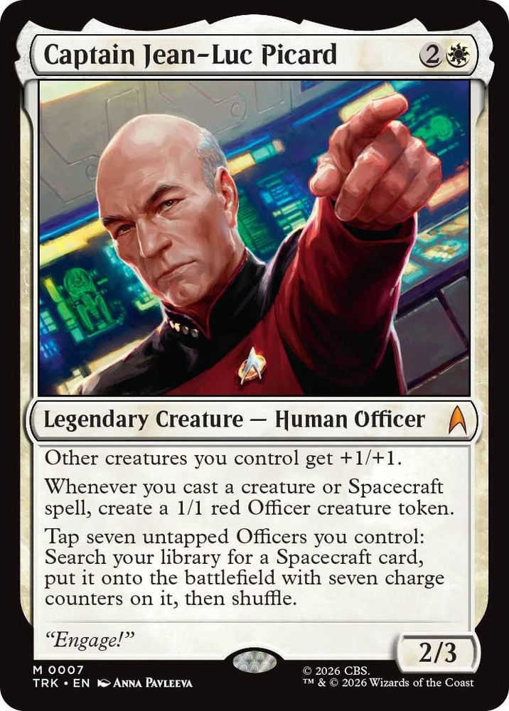 Image for Captain Jean-Luc Picard (7) (Star Trek) (TRK) - Magic: The Gathering