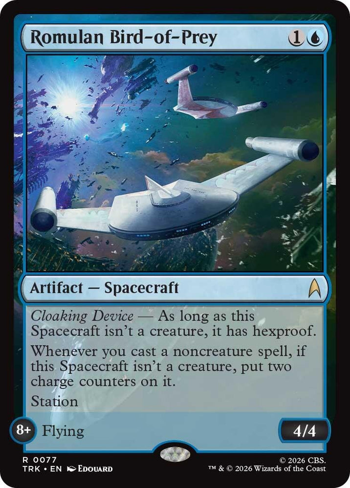Image for Romulan Bird-of-Prey (77) (Star Trek) (TRK) - Magic: The Gathering