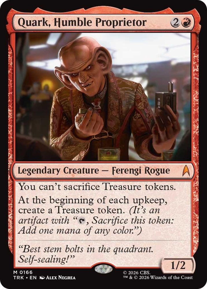 Image for Quark, Humble Proprietor (166) (Star Trek) (TRK) - Magic: The Gathering