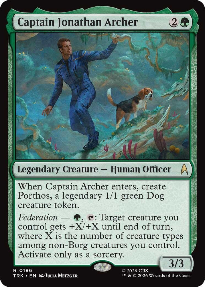 Image for Captain Jonathan Archer (186) (Star Trek) (TRK) - Magic: The Gathering