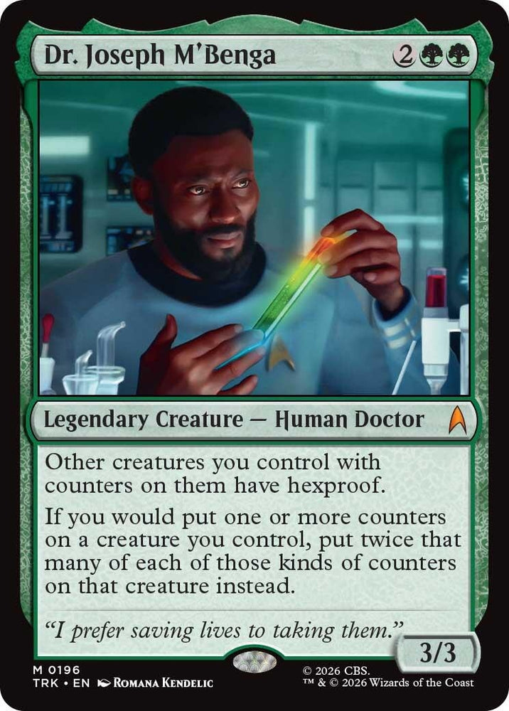 Image for Dr. Joseph M'Benga (196) (Star Trek) (TRK) - Magic: The Gathering