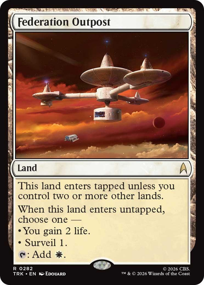 Image for Federation Outpost (282) (Star Trek) (TRK) - Magic: The Gathering