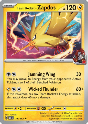 Image for Team Rocket's Zapdos (Deck Exclusives) (PR) - Pokemon