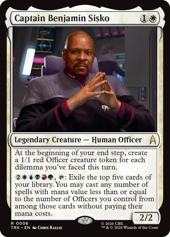 Image for Captain Benjamin Sisko (6) (Star Trek) (TRK) - Magic: The Gathering