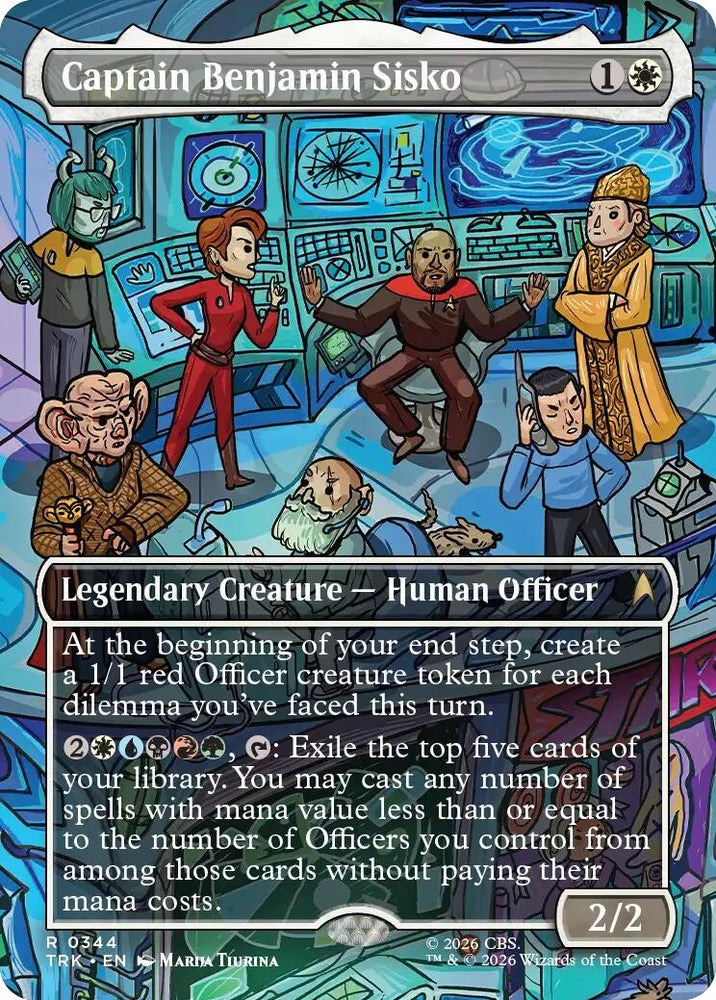 Image for Captain Benjamin Sisko (Borderless) (344) (Star Trek) (TRK) - Magic: The Gathering