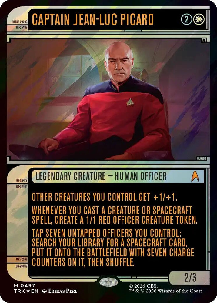 Image for Captain Jean-Luc Picard (Showcase) (Surge Foil) (497) (Star Trek) (TRK) - Magic: The Gathering