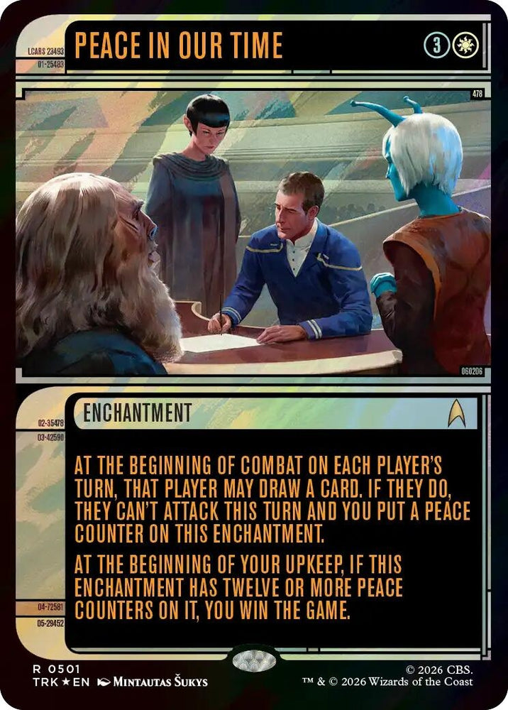 Image for Peace in Our Time (Showcase) (Surge Foil) (501) (Star Trek) (TRK) - Magic: The Gathering