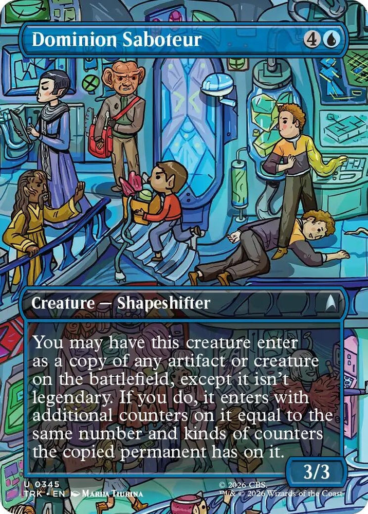 Image for Dominion Saboteur (Borderless) (345) (Star Trek) (TRK) - Magic: The Gathering