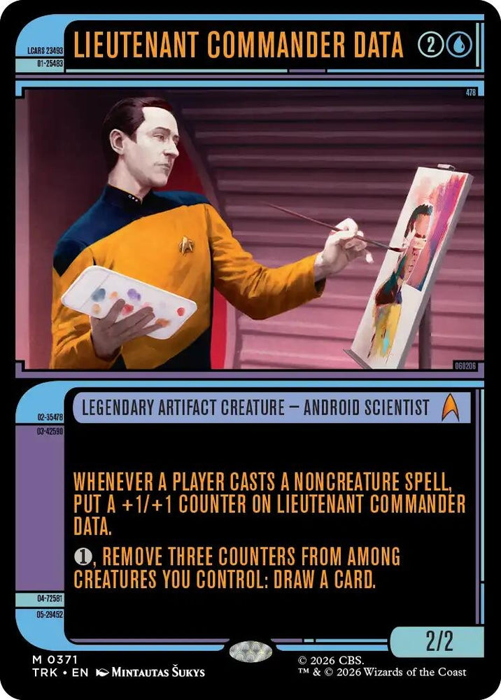 Image for Lieutenant Commander Data (Showcase) (371) (Star Trek) (TRK) - Magic: The Gathering