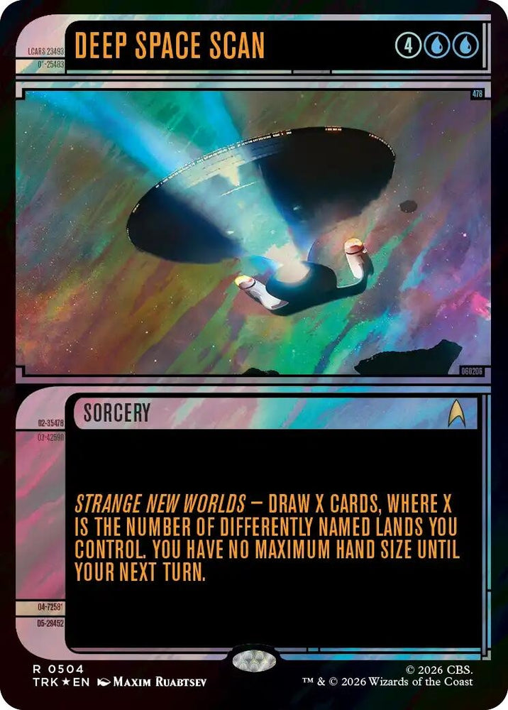 Image for Deep Space Scan (Showcase) (Surge Foil) (504) (Star Trek) (TRK) - Magic: The Gathering