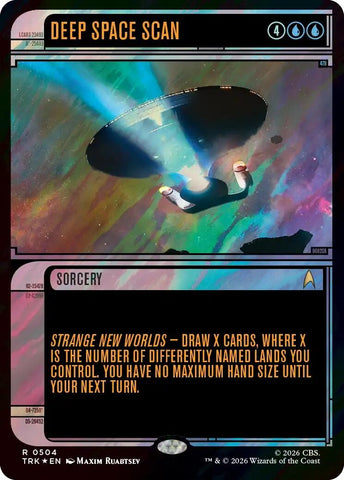Image for Deep Space Scan (Showcase) (Surge Foil) (504) (Star Trek) (TRK) - Magic: The Gathering