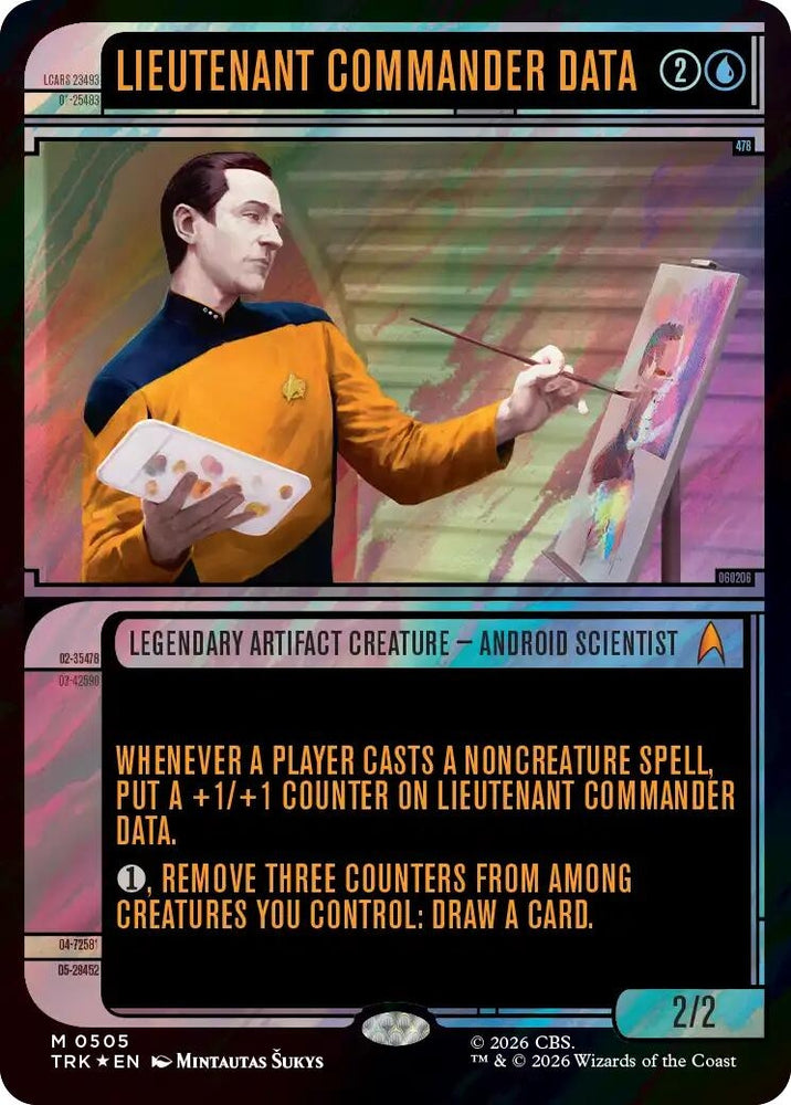 Image for Lieutenant Commander Data (Showcase) (Surge Foil) (505) (Star Trek) (TRK) - Magic: The Gathering