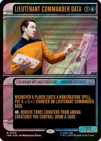 Image for Lieutenant Commander Data (Showcase) (Surge Foil) (505) (Star Trek) (TRK) - Magic: The Gathering
