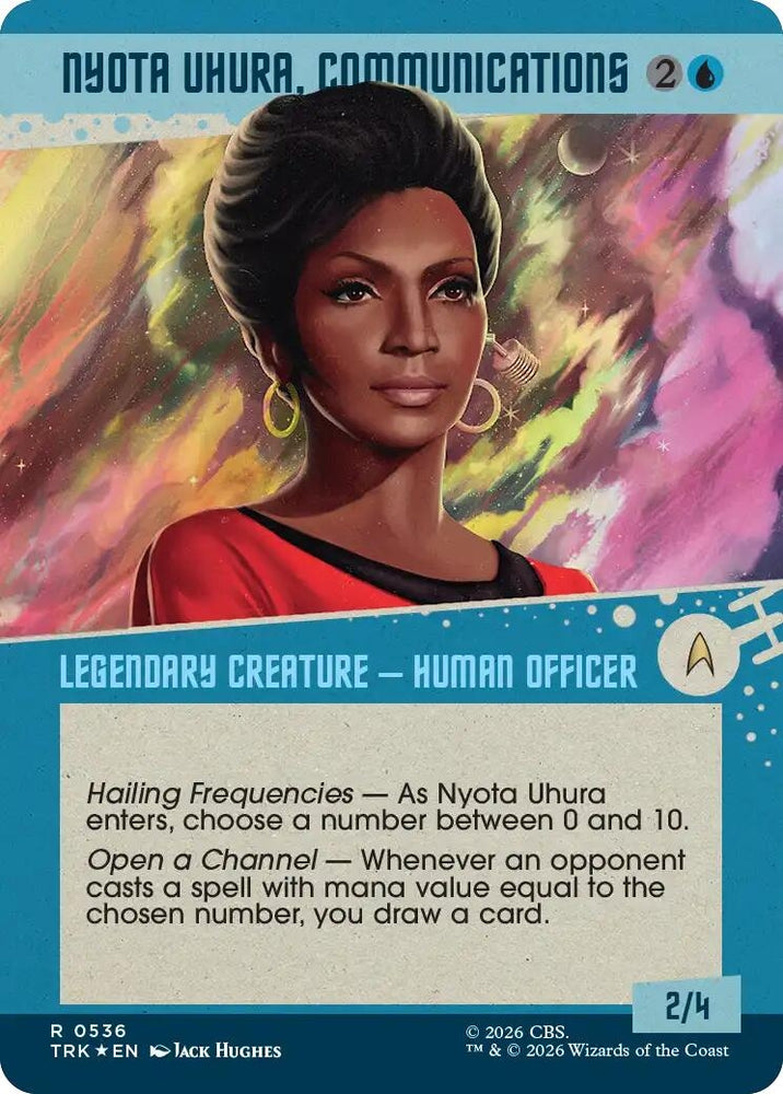 Image for Nyota Uhura, Communications (Showcase) (Surge Foil) (536) (Star Trek) (TRK) - Magic: The Gathering