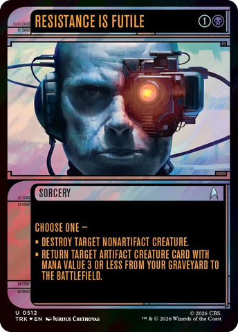 Image for Resistance Is Futile (Showcase) (Surge Foil) (512) (Star Trek) (TRK) - Magic: The Gathering