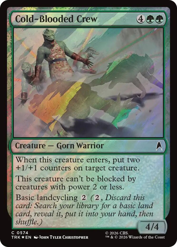Image for Cold-Blooded Crew (Surge Foil) (574) (Star Trek) (TRK) - Magic: The Gathering
