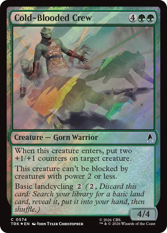 Image for Cold-Blooded Crew (Surge Foil) (574) (Star Trek) (TRK) - Magic: The Gathering